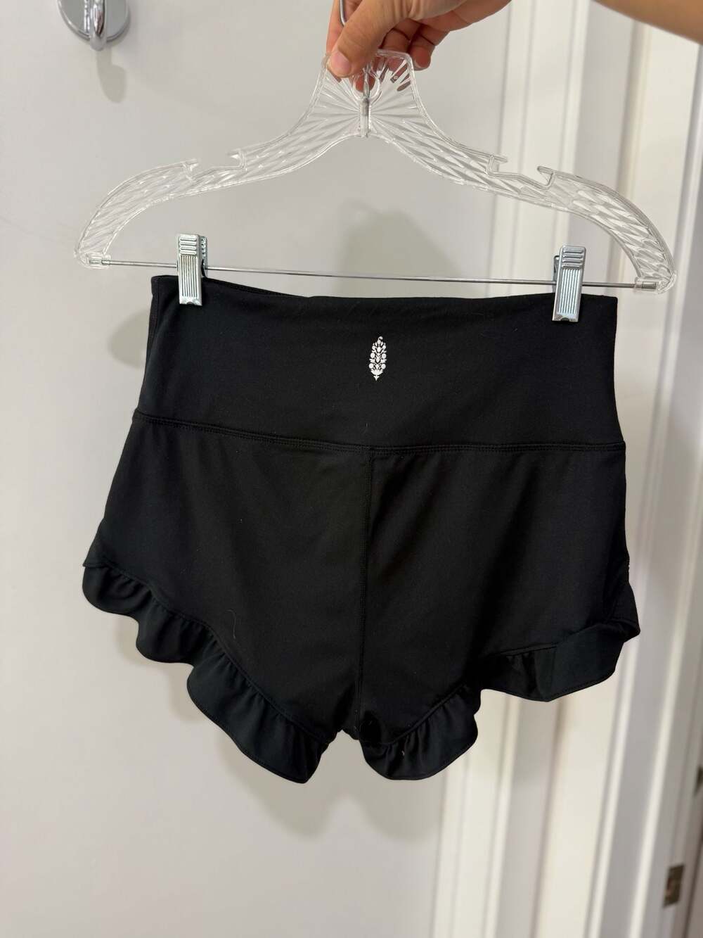 Free People FP Movement High-Rise Ruffle Hem Athletic Shorts - Picture 2 of 7